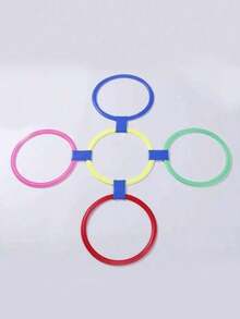 5/10pcs Multi-Functional Training Hoop Set, Suitable For Various Sizes Of Agility Hoops For Basketball And Football, Ideal For Party Games And Outdoor Lawn Entertainment - Multicolor - View 9
