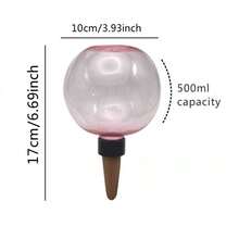 2个自吸水植物球，缓释陶瓷材质，透明水位指示器，适用于室内/室外盆栽植物，方便旅行和忙碌人士使用，植物浇水系统，时尚设计，经久耐用 - 圓球澆花器 - 查看 11