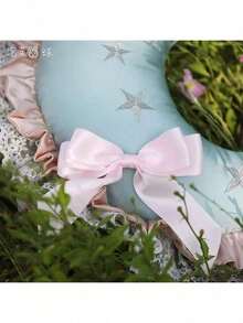 1个柔软蓝色星空梦幻抱枕，梦幻浪漫，带有月亮和星星元素，可爱ins风抱枕，女孩房间必备 - 彩色 - 查看 3