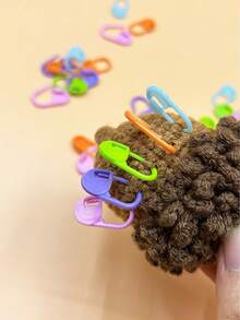 30pcs Comma Knitting Stitch Markers, Macaron Color Clip-On Markers For Crochet And Knitting, Positioning Rings For Needlework, Suitable For Knitting Needles And Crochet Hooks, DIY Handcraft - Comma Mark - View 9