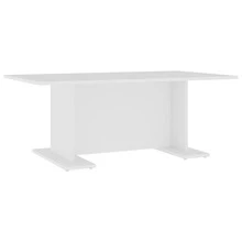 Coffee Table White 103.5x60x40 Cm Engineered Wood - White - View 2