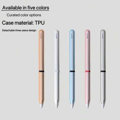 TPU Transparent Anti Drop Pen Case Protective Case Soft Shell Suitable Compatible With Apple Pencil 2nd/Apple Pencil Pro