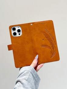 愿您心想事成。小麦纹压花PU皮革翻盖手机壳，防震，带支架，卡槽，钱包式设计，兼容 6/7/8/XS Max/11/12/13/14/15/16/17 Pro Max、Galaxy S22/S23/S24 Ultra/S25 Ultra/S26 Ultra、A05S/A14/A15/A25/A34/A35/A53/A54/A55/Note20 Ultra系列等。 - 紅色 - 查看 11