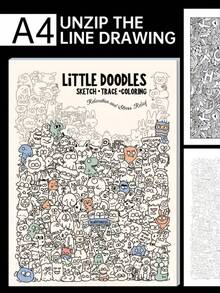 迷你图案素描本 - 素描和线条画笔记本，适合素描练习、成人绘画训练和休闲时光，可用作休闲礼物、生日或节日礼物。 - 單品-15pcs - 查看 3