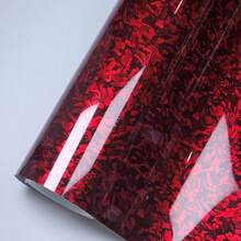 High Gloss Forged Carbon Fiber Red Bon Film Car Tuning Stickers For The Car Vinyl Wrap Motorcycle Accessories Decals For Vehicle - A - View 7