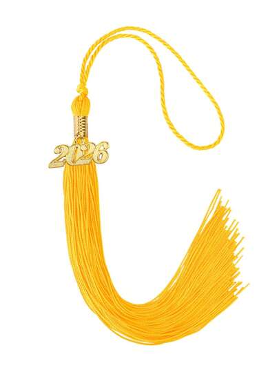 1/3pcs 2026 Graduation Cap Tassels, 2026 Graduation Tassel, Gold Tassel With Pendant Decoration, Commemorative Cord, Graduation Cap Ceremony Accessories, School Graduation Class Souvenir Gift