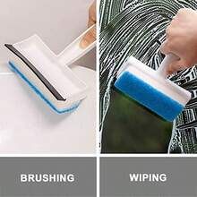 1 pieza Raspador de vidrio creativo de doble cara, adecuado para el hogar, azulejos y paredes del baño, cocina, baño y otras tareas de limpieza del hogar - Múltiples estilos - Ver 3