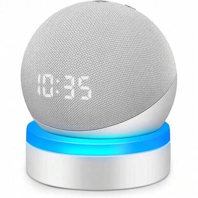 Soporte de para Alexa Echo Dot 4, Soporte de con guía de luz, Soporte de con gestión de Cable integrada, Accesorios Dot Que Ahorra Espacio para Bocina Inteligentehabitación