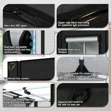 3-Layer Heavy Duty Grow Tent: 600D Oxford + Reflective Mylar, Removable Tray & Ventilation - 80*80*160cm - View 3