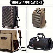 6 Different Mixed Colors, Suitcase And Luggage Tags. Luggage Tag Card Set With Labels, Suitable For Marking Various Items, Multilingual Pre-Printed Text, Multiple Colors, Applicable To Bags And Accessories, Suitcases And Luggage, Multi-Functional Marking Tags, Colorful Plastic Luggage Tags, With Airplane Design - 隨機顏色(6個標籤+6根紮帶) - 查看 8