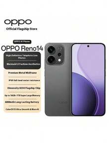 OPPO Reno14, The New OPPO Phone, Is A Full-Network Compatible 5G Phone, A Smart Camera Phone For Students, Gaming, And Global Language Support. - Multicolor - View 4