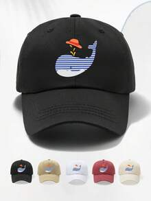 Unisex GIRLS FISH Print Soft Top Baseball Cap, Adjustable Size, Breathable & Fashionable, Suitable For Casual, Running, Sports, Outdoor Activities, Enthusiasts - G - View 7