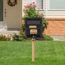 SanBouSi Post Mount Mailbox Heavy Duty Lockable Mail Box Metal Parcel Drop Box For House Outside - Parcel Drop Box - View 4