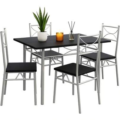 5 Piece Dining Table And Chairs Set 4 | Dining Table & Dining Chairs Set Of 4