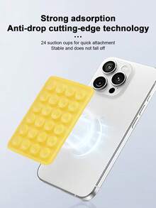 5pcs/Set Random Multifunctional Phone Holder, 10pcs/Set Random Square Silicone Single-Sided Adhesive Anti-Slip Suction Cup Phone Stand - Multicolor - View 3