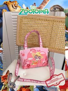 Disney 1 件官方授权《疯狂动物城》印花可调节肩带斜挎包，迷你手提包，轻便卡通单肩包 – 非常适合女孩、青少年、粉丝，完美适用于日常通勤、接送孩子上下学、购物出行、粉丝见面会 - 彩色 - 查看 11