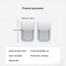 1pc Foldable Ergonomic Laptop Stand - Slim Portable Hanging Ventilated Non-Slip Holder For 10-17 Inch Devices, Elegant Desktop Space-Saving Accessory - Multicolor - View 4