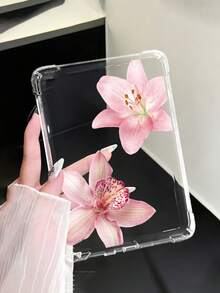 1个粉色芙蓉花图案透明保护套,防摔,全包覆,硅胶软壳,适用于 Kindle Paperwhite 第 11 代 (2021) / Kindle Paperwhite 第 12 代 (2024) / Kindle 第 11 代 (2024)、Kobo Clara 彩色/单色版 - 彩色 - 查看 2