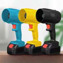 Mini High-Power Cordless Blower - Wireless Hair Dryer With Battery And Fast Charger, Lightweight For Yard/Lawn Cleaning And Car Drying - Multicolor - View 3