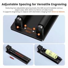 Accesorios para máquina de grabado láser AlgoLaser: Rodillo rotatorio ARR1.0, módulo de grabado con rodillo rotatorio en el eje Y, utilizado para grabar objetos cilíndricos, compatible con la mayoría de las máquinas de grabado. - Ver 5