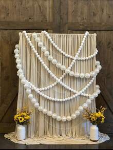 10pcs Faux Large Pearl Decorations, Suitable For Weddings, Celebrations, Parties, Backdrops, Decorations, Stairs, Romantic Scenes, Atmosphere Decor, Home Decor - Multicolor - View 8