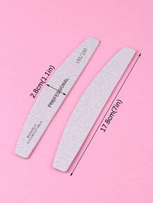 3/5/10/20/50pcs Zebra Pattern Double-Sided Nail Files, Wooden Nail Buffers - Multicolor - View 3