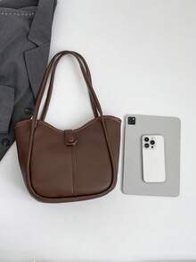 A Fashionable, Stylish And Modern-Style High-End Sophisticated Classic Ladies' Shoulder Bag From 2026. - Brown - View 8
