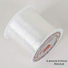 1 rolă 0.2-0.8 MM fir de pescuit transparent neelastic, împletit, DIY, colier, inel, mărgele, șnur, ciucure, sârmă cu mărgele, ultrafină, alb, DIY brățară colier împletit, material accesoriu - Fir și șnur cu mărgele - Vizualizare 17
