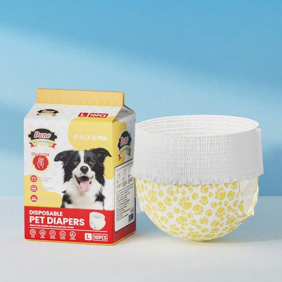 Tã dùng một lần cho chó cái, quần lót giữ nhiệt, miếng lót đa năng cho thú cưng. - Một cỡ - Xem 1