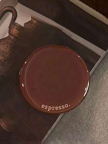 1个复古棕色英文圆形可伸缩折叠慵懒手机支架，兼容苹果手机，简约美学粘性支架 - 彩色 - 查看 5