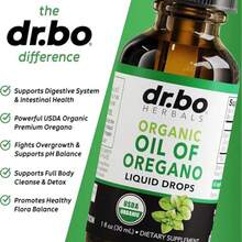 VPOAJ DR. BO Organic Oregano Oil Liquid Drops – Herbal Dietary Supplement, Vegan Friendly, Daily Use, 6-Month Supply - 100G - View 3