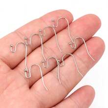 22*12*2mm Stainless Steel Earring Hooks, DIY Jewelry Making Components, Handmade Beading Craft Supplies - DIY - View 2
