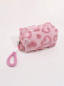 1pc Cute Portable Heart-Shaped Storage Pouch, Exquisite Desktop Decor, Can Be Used To Store Cosmetics And Stationery, Retro Valentine's Day Gift - Multicolor - View 34