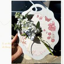 5个婚礼/节日单枝花束包装盒，玫瑰花束包装袋，便携式花盒，鲜花卡片 - 多色 - 查看 4