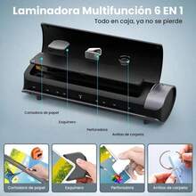 Laminadora A3 Térmica y Frío 6 en 1: Precalentamiento 60s con Cortador, Ideal para Hogar, Oficina y Escuela, Compacta y Fácil de Usar - Ver 8