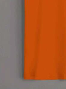 Plus Size  Women Floral Print Short Sleeve Round Neck T-Shirt, Comfortable And Versatile - trái cam - Xem 4