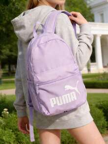 PUMA Phase Backpack, Unisex Daily Commute Outdoor Sports Student Backpack, Minimalist Design, 075487-56 - Purple Cloven Vine - View 1