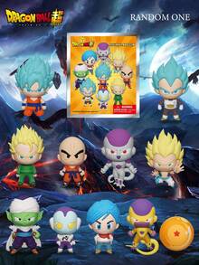 Officially Licensed Blind Box Anime Figure Keychain Gohan Krillin Frieza Piccolo Bulma Golden Frieza 1 Star Backpack Decor Gift 1Pc Toei Animation - Multicolor - View 4