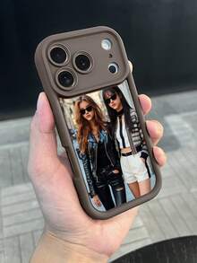 Customized Photo Phone Case, High Definition, Suitable For IPhone 16, 15/14/13/12/11/Plus/Pro/Pro Max, Personalized Couple Photo And Customized Photo And Text Couple Phone Case, Unique Customized Couple Photo Gift - Brown - View 6