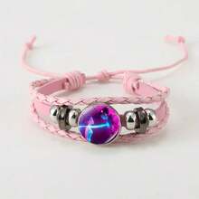 猎魔人女巫集会手链，时间宝石手链，粉色和黑色时尚百搭腕带 - 彩色 - 查看 16