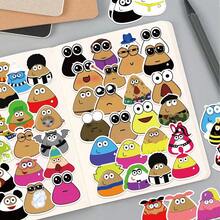 50Pcs My Pet Alien Stickers Meme Stickers Label Alien Merch Cute Stickers Funny Alien Stickers Cartoon Stickers For Water Bottle,Laptop,Phone,Skateboard,Scrapbooking,Journaling Gifts Scrapbook Supplies Stationery Funny Stickers Kindle - A - View 5