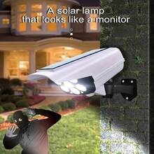 Practical Solar-Powered LED Floodlights, Equipped With Motion Sensors And Remote Controls, Provide Outdoor Lighting For RVs. They Are An Excellent Gift Choice For Halloween Parties And Christmas! - A - View 5