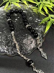 Premium Islamic Prayer Beads Tasbih With Silver Plated Tassel For Spiritual Reflection - Multicolor - View 2