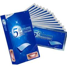 5D-7 tiras blanqueadoras de dientes, limpieza profunda, aliento fresco, sabor a menta, cuidado oral diario - 5D-7 a 14 películas - Ver 6