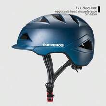 ROCKBROS 1pc Bicycle Helmet Injection-Molded EPS+PC Construction Compatible With Rear Lights 11 Vents Breathable Comfort Urban Commuter Helmet Unisex - Multicolor - View 10