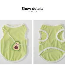 Cute Avocado Cartoon Pet Dog Vest Tank Top, Puppy Summer Shirt For Small Dogs Daily Wear - Multicolor - View 9