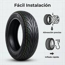 Neumático 120/70-12, adecuado para el tráfico urbano y terrenos irregulares, que ofrece una tracción robusta y una resistencia duradera a los pinchazos, para vehículos de transporte cotidiano. - Negro - Ver 7