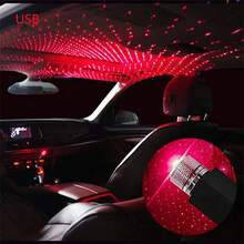 Portable LED USB Adjustable Decorative Lamp For Weddings, Cars, Interior Ceiling Decoration, Star Projector Night Light FGKE - Red - View 8