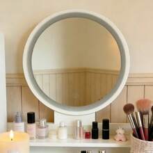 Premium Wooden Dressing Table With Mirror, Compact 80cm Design, Perfect Mother's Day Gift - trắng - Xem 3