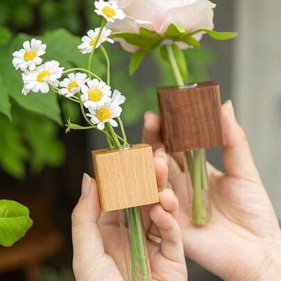 Kühlschrankmagnet, Mini-Vasen, Hydroponik-Vasen, Blumencontainer, Mini-Vasen, Heimdekoration, Geschenke für Feiertage, Küchendekoration, Gartendekoration
